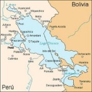 Mapa del Lago Titicaca